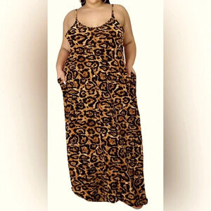 Lexiart Spaghetti Dresses Sexy Summer Long Maxi Dress with Pockets Beach…